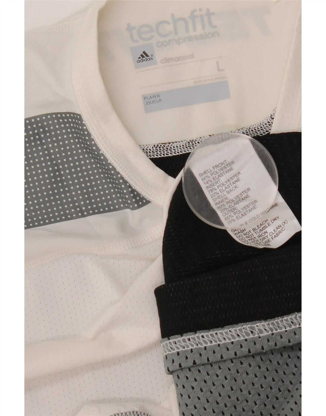 T-shirt grafica da uomo Adidas Compression Top Large White Colourblock
