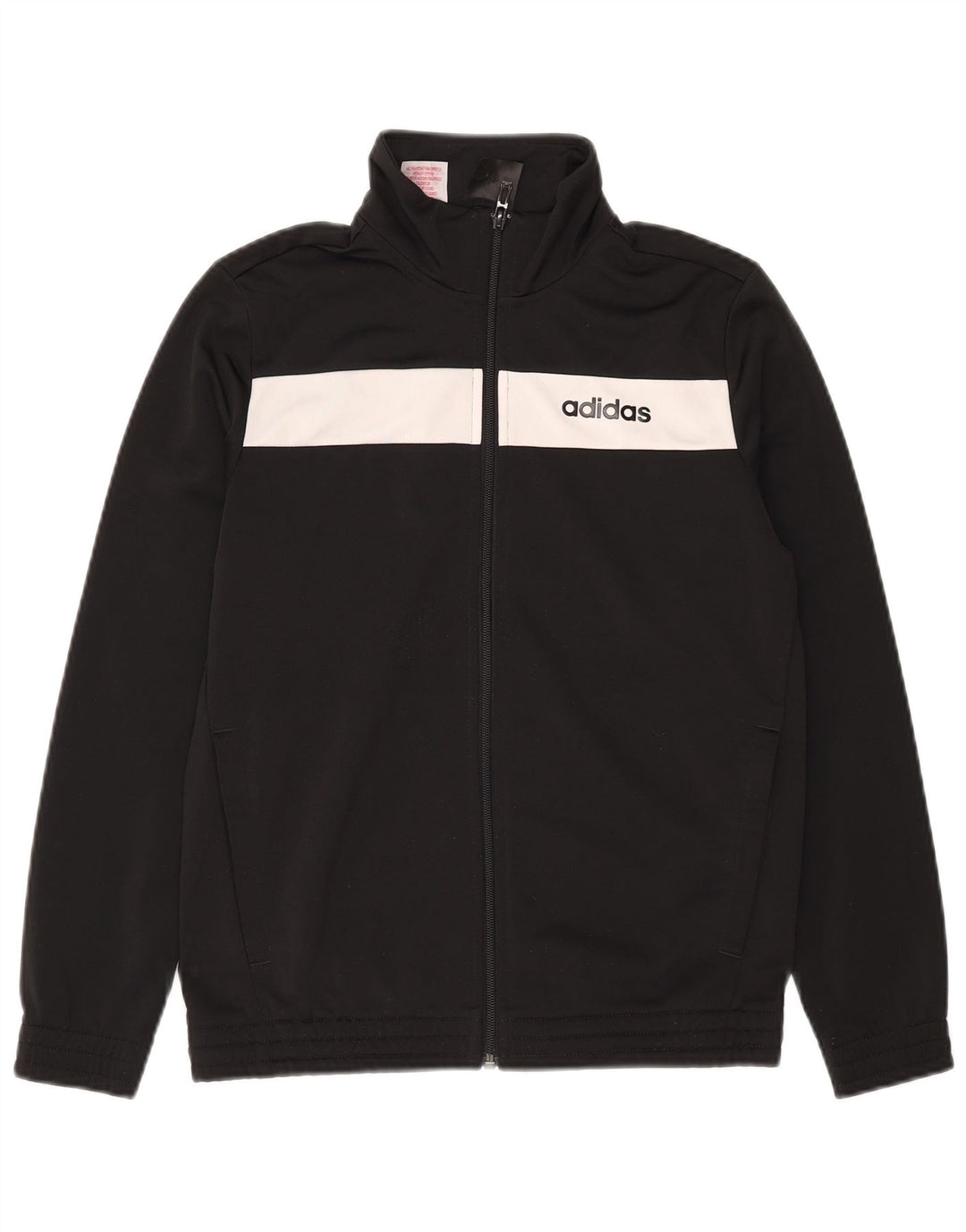 Giacca da ginnastica grafica da ragazzo Adidas 12-13 anni Colorblock nera