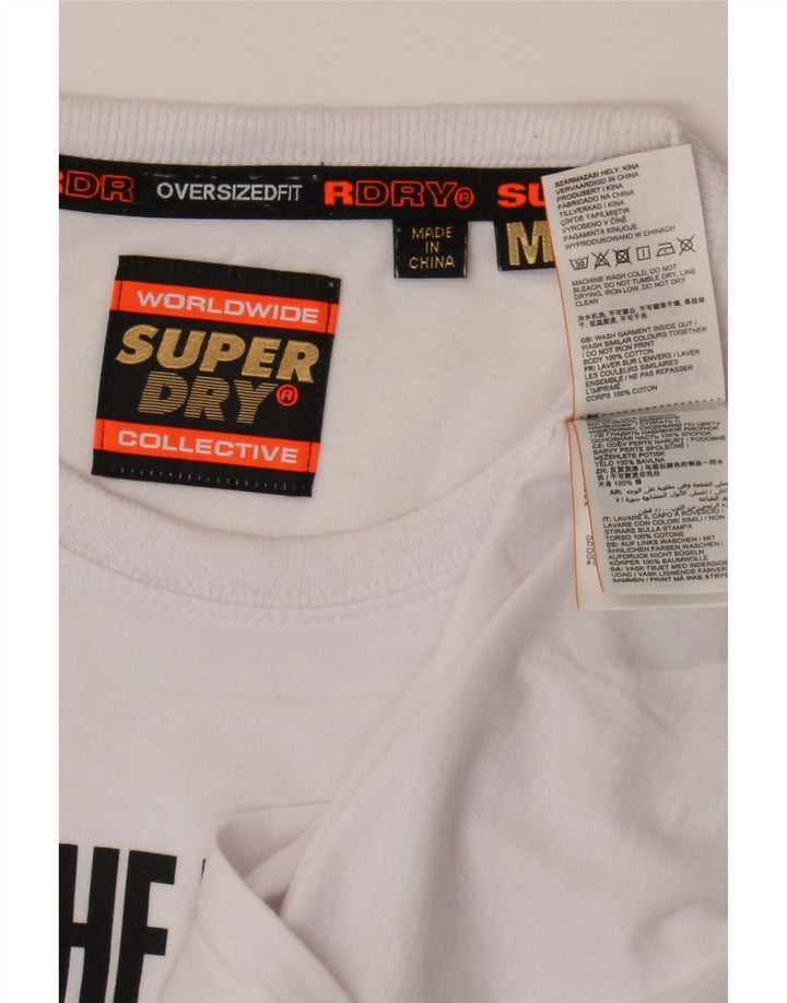 T-shirt grafica da uomo Superdry Top in cotone bianco medio