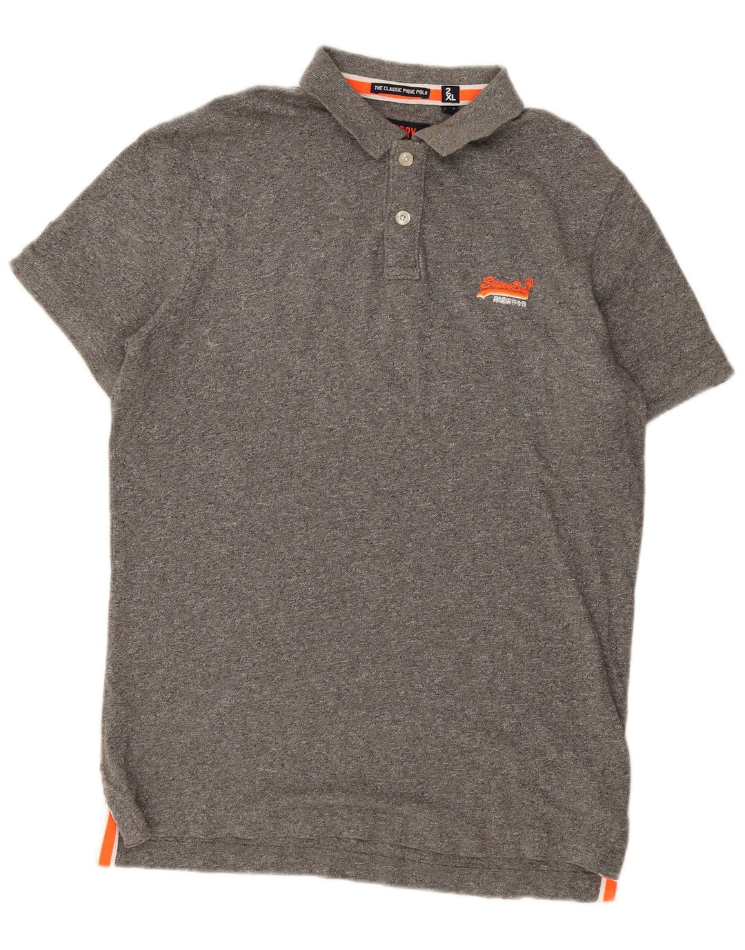 Polo da uomo Superdry 2XL in cotone grigio