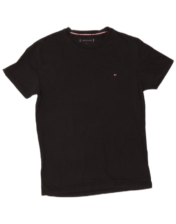 T-shirt da uomo Tommy Hilfiger Top piccola in cotone nero
