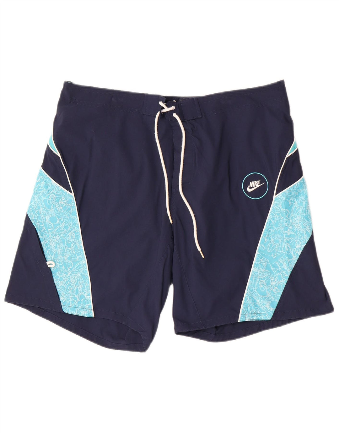Pantaloncini da bagno Nike da uomo grandi color block blu navy