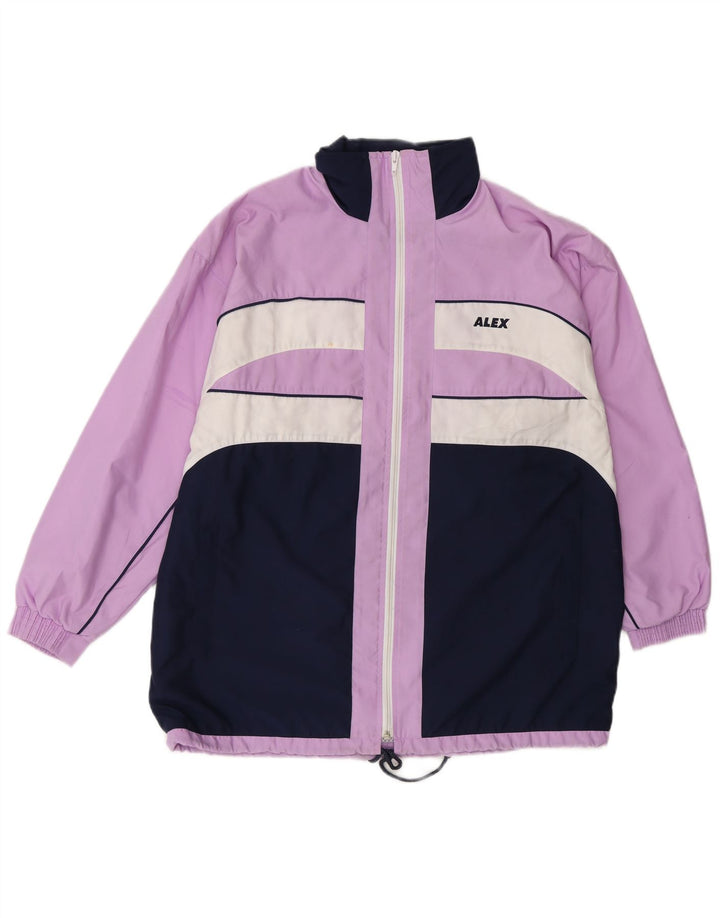Giacca da tuta oversize da donna ALEX UK 12 Blocco colore viola medio