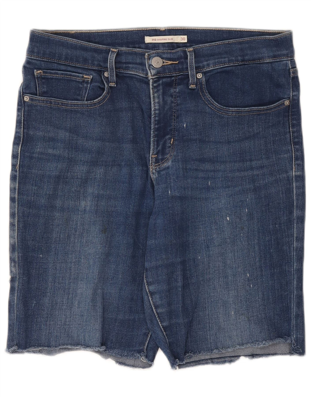 Pantaloncini di jeans Levi's 312 da donna W30 cotone blu medio