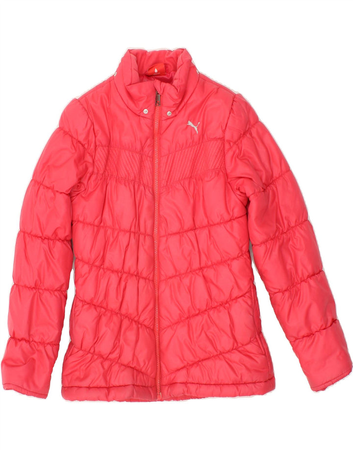 PUMA Girls Padded Jacket 11-12 Years Large Pink | Vintage Puma | Thrift | Second-Hand Puma | Used Clothing | Messina Hembry 