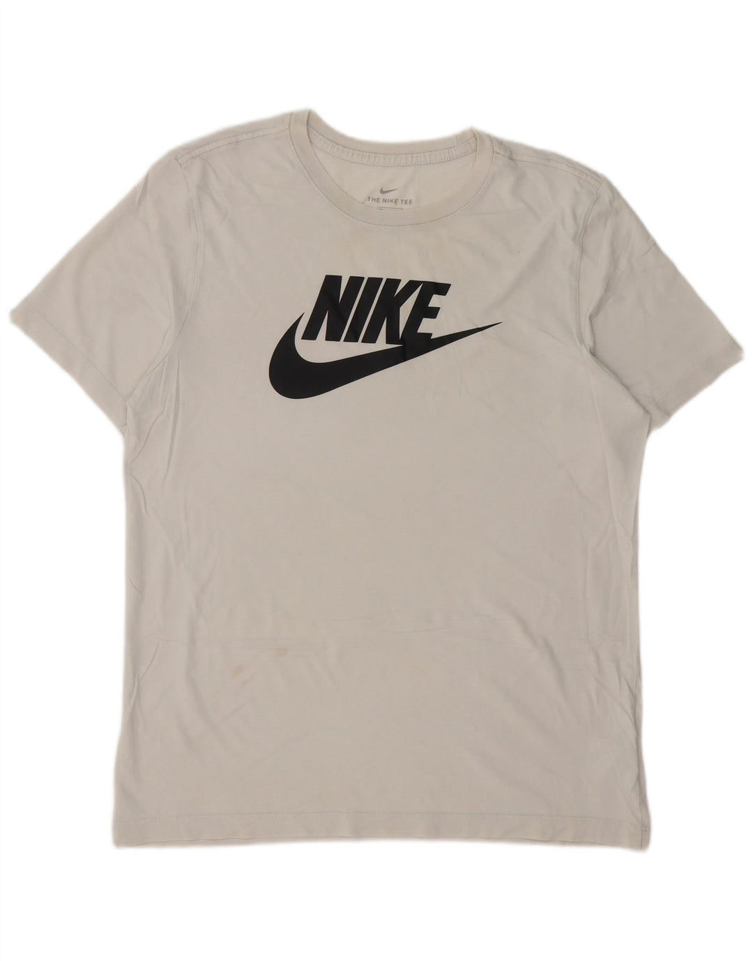 NIKE Mens Graphic T-Shirt Top Large White Cotton