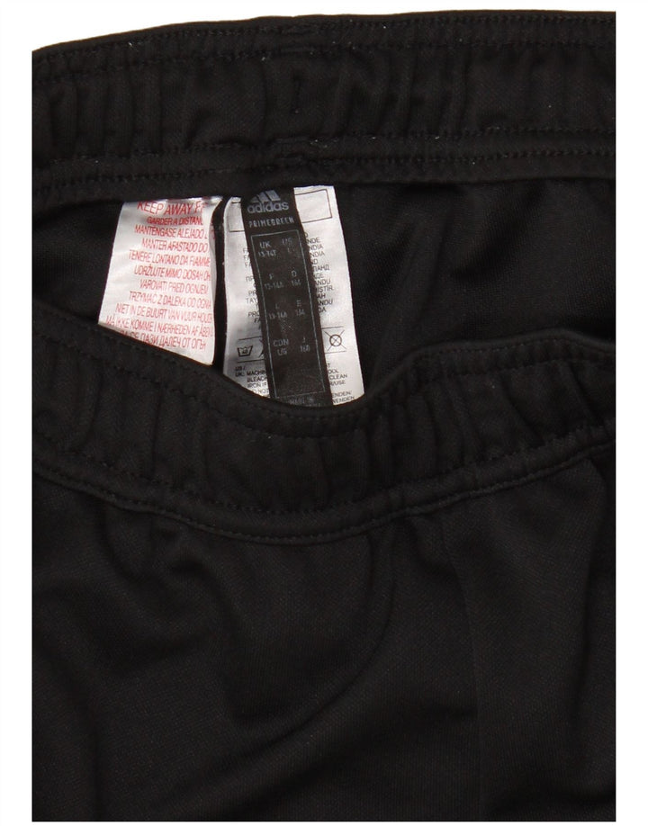 Pantaloni della tuta Adidas Aeroready da ragazzo 13-14 anni in poliestere nero