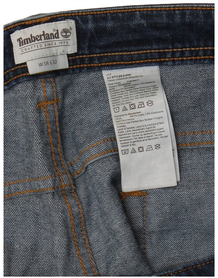 Jeans dritti da uomo Timberland W38 L32 cotone blu navy