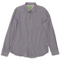 Camicia Hugo Boss da uomo vestibilità regolare XL cotone gessato blu