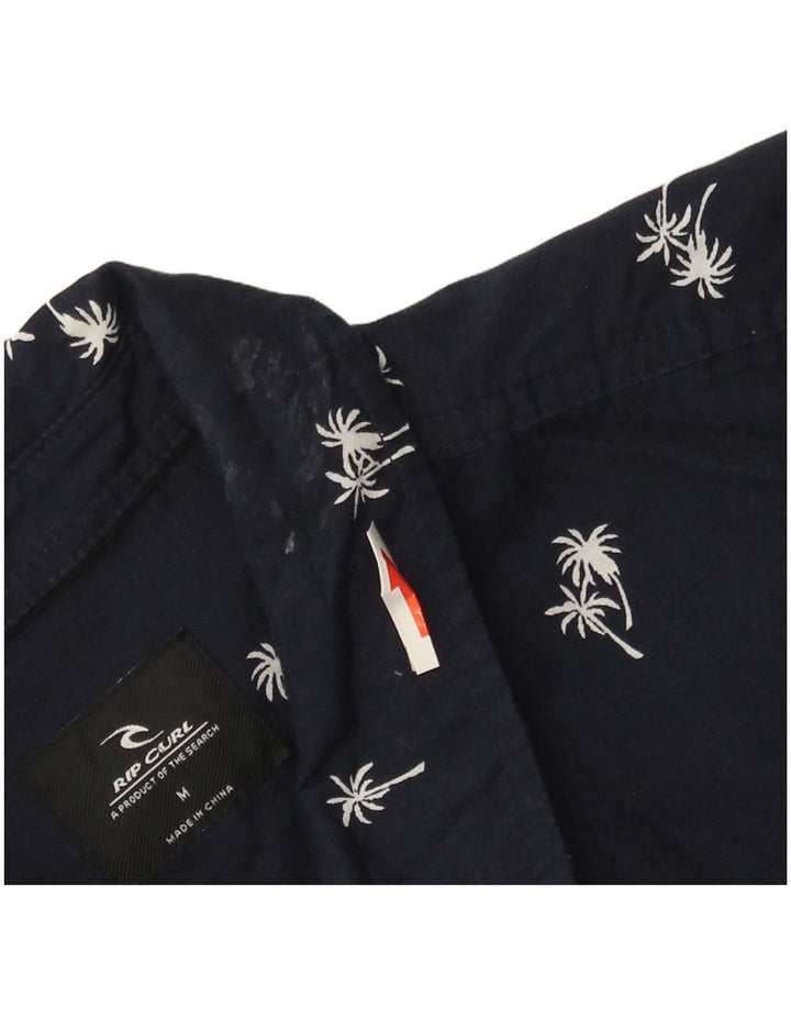 Camicia a maniche corte da uomo con motivo astratto Rip Curl, hawaiana blu navy medio