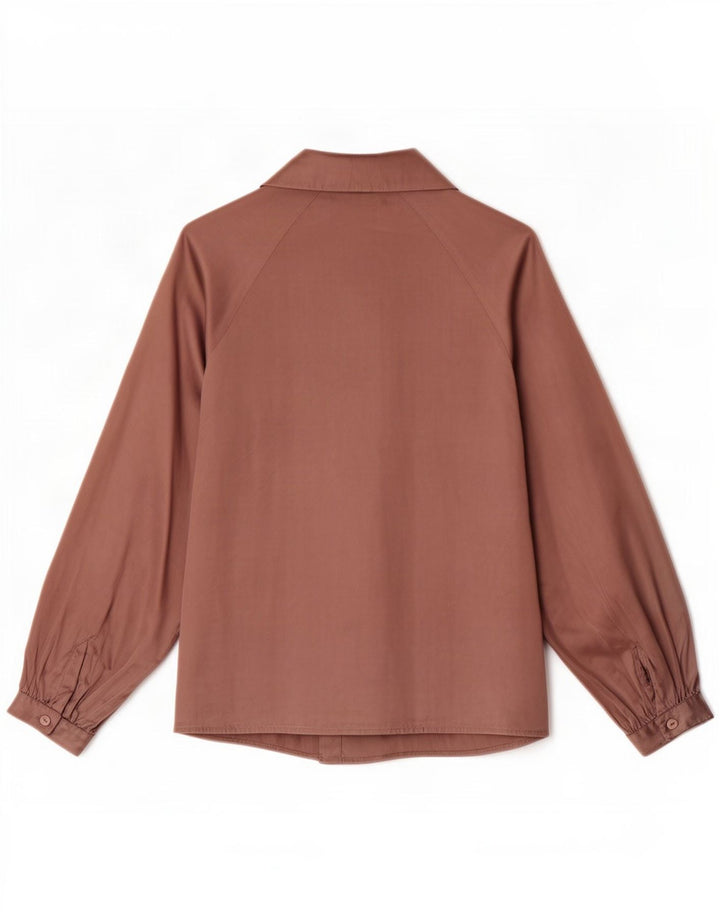Luisa Spagnoli Camicia Blusa Donna Taglia Unica Seta Rosa