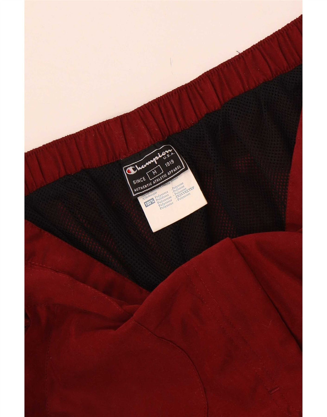 Pantaloni larghi da uomo Champion medi W28 L29 poliestere bordeaux
