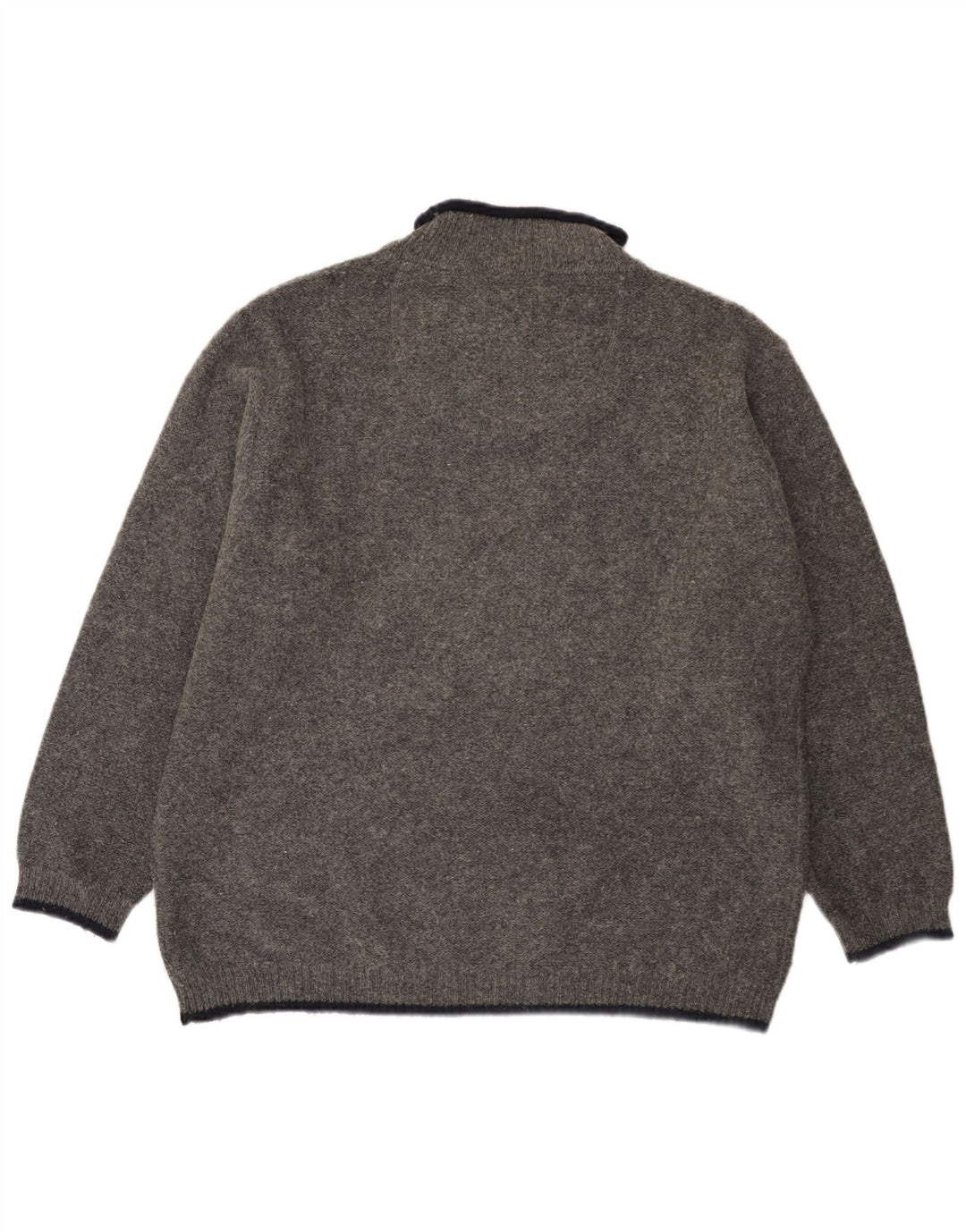 Maglione maglione collo alto da uomo Invicta XL in lana grigia