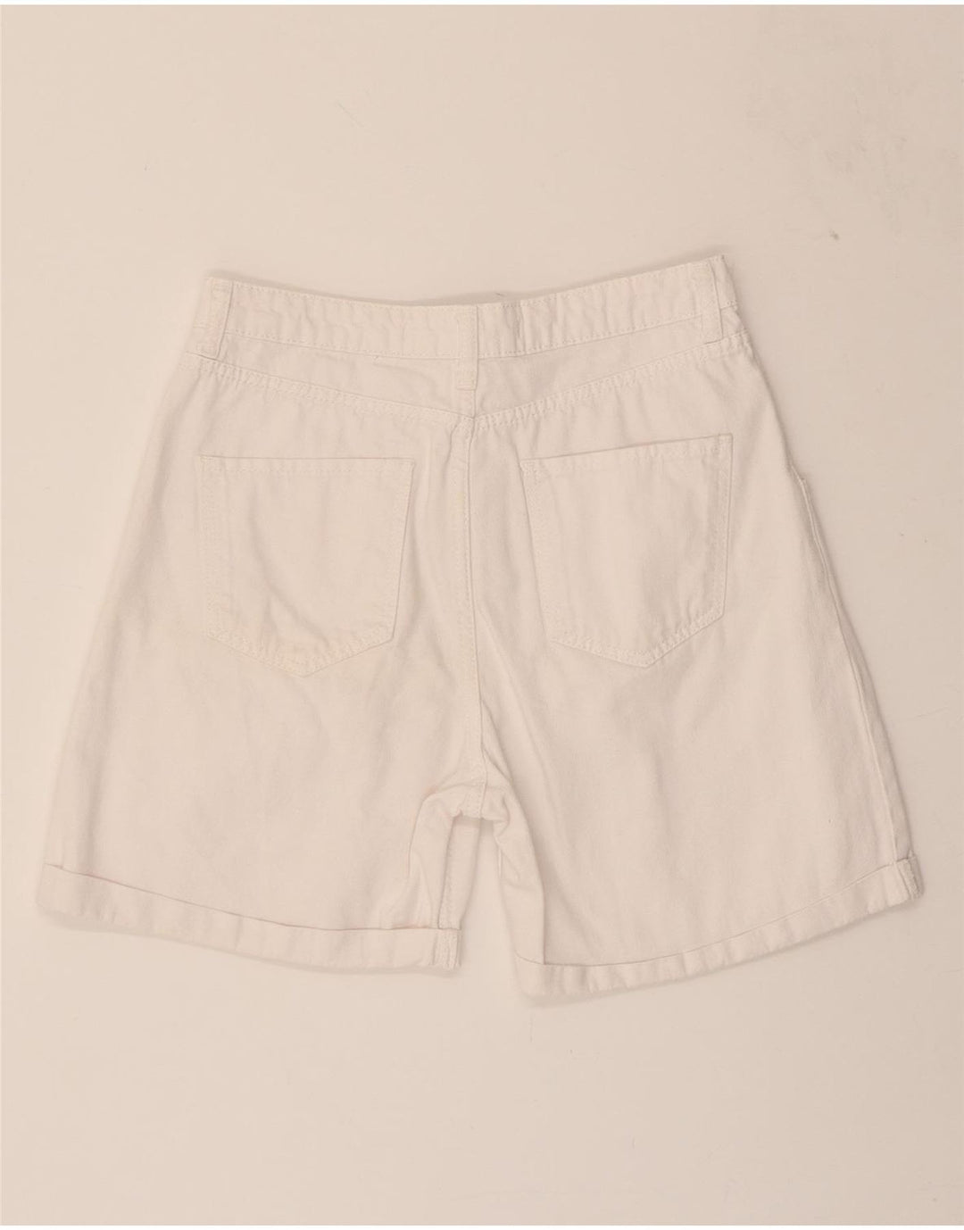 VINTAGE Mens Denim Shorts W30 Medium White Cotton Vintage Vintage and Second-Hand Vintage from Messina Hembry 