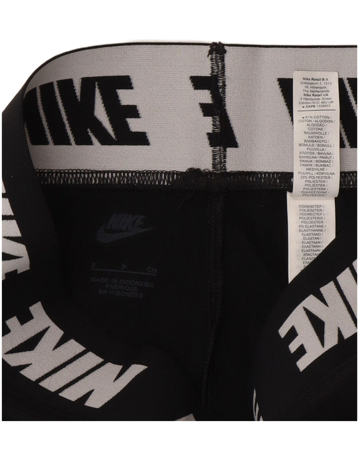 Leggings grafici da donna Nike UK 10 piccoli cotone nero