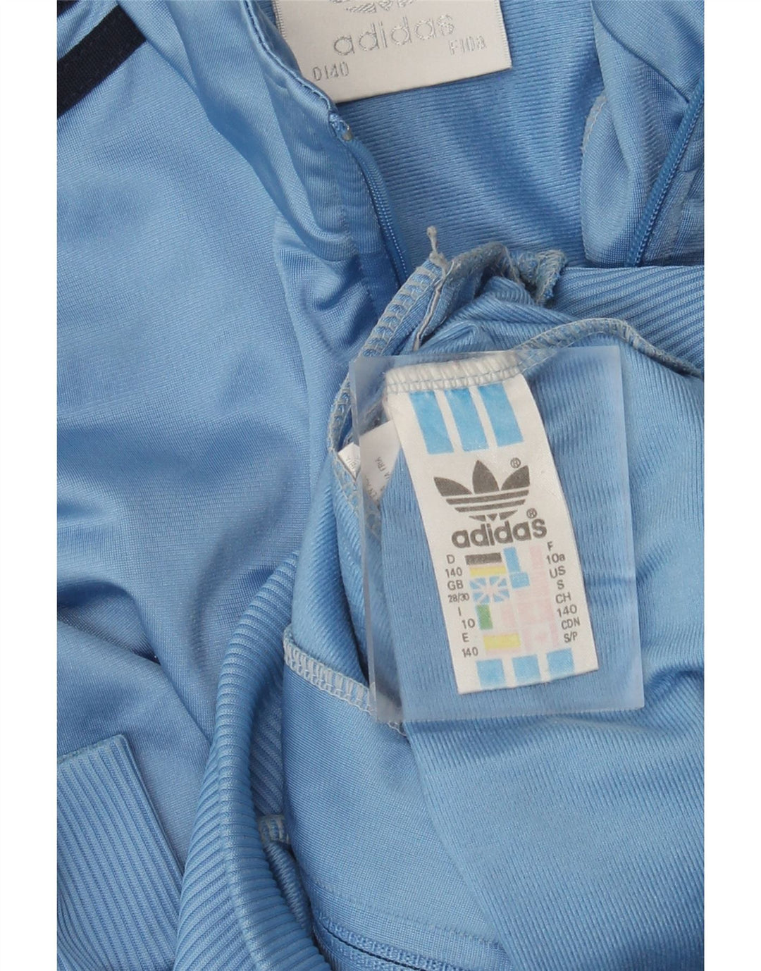 Giacca Top della tuta da ragazzo Adidas 9-10 anni in poliestere blu