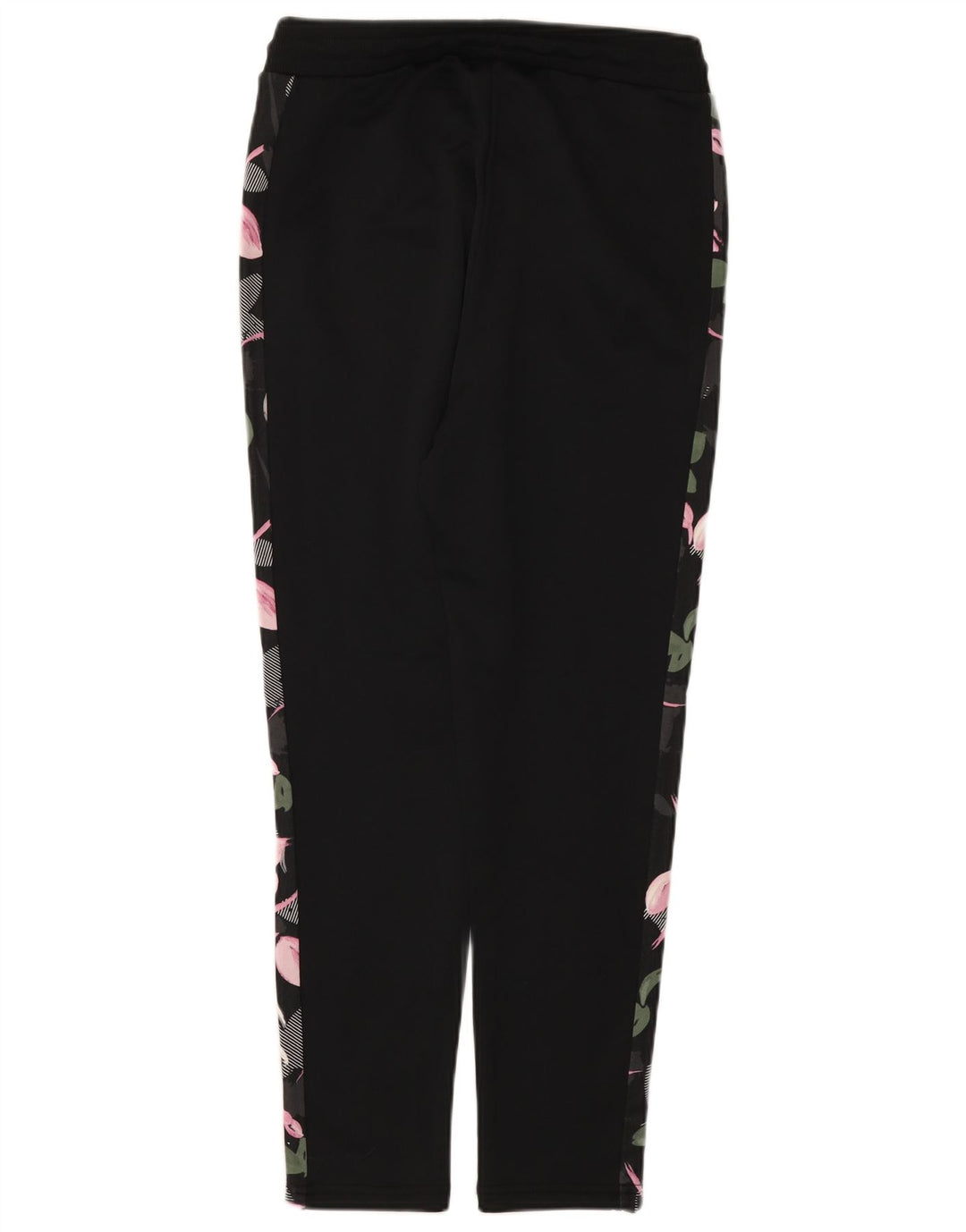Pantaloni della tuta da donna Puma UK 10 Small Nero Floreale Poliestere