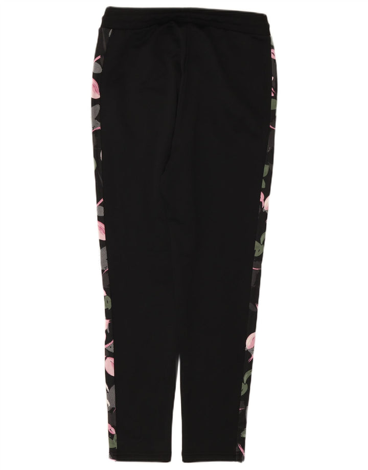 Pantaloni della tuta da donna Puma UK 10 Small Nero Floreale Poliestere