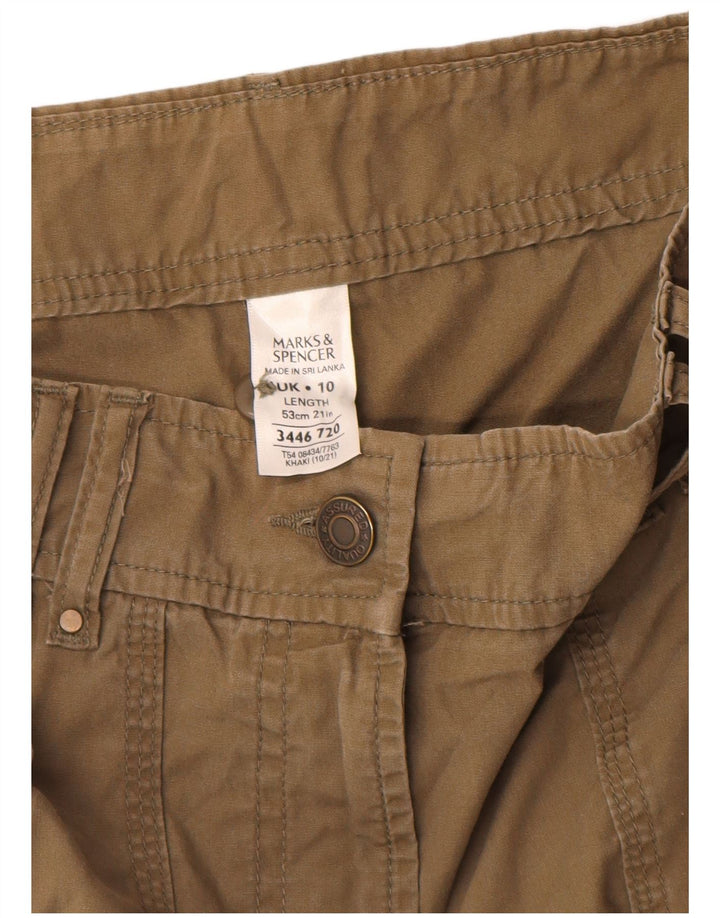 Gonna cargo da donna Marks & Spencer UK 10 piccola W28 cotone beige