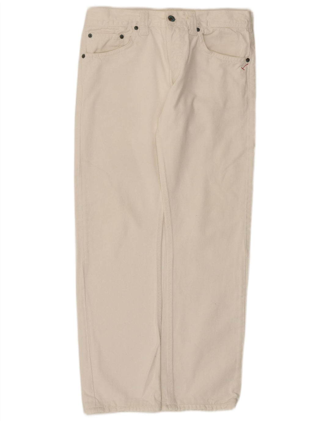 Jeans dritti da donna Dondup W32 L29 cotone bianco