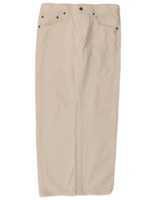 Jeans dritti da donna Dondup W32 L29 cotone bianco