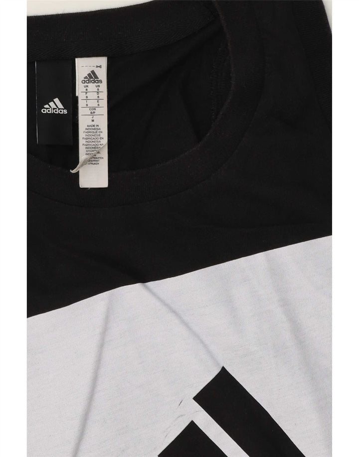 Adidas Uomo Canotta Grafica Top Piccola Nera in Cotone