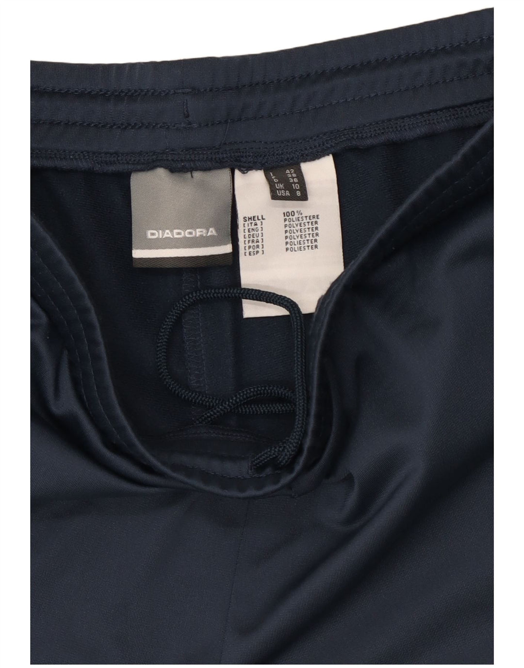 Pantaloni da tuta da donna Diadora UK 10 Small Blu Navy Poliestere