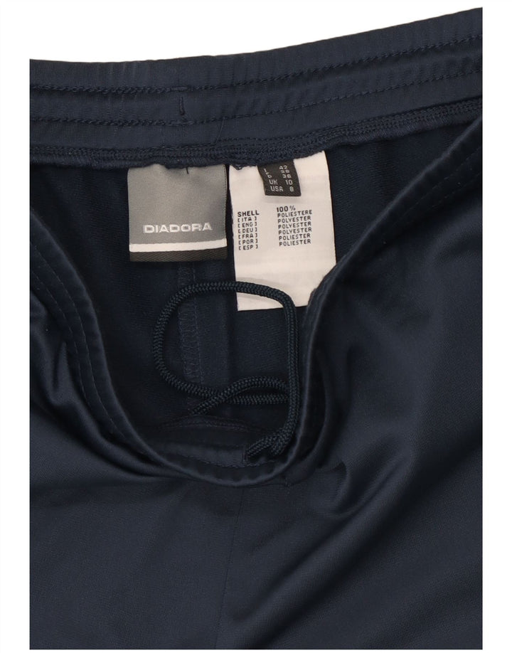 Pantaloni da tuta da donna Diadora UK 10 Small Blu Navy Poliestere