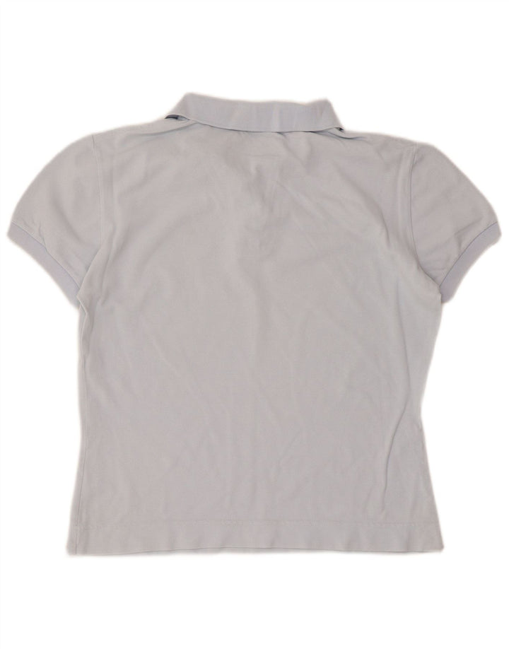 Polo corta da donna Lacoste taglia 44 grande cotone blu