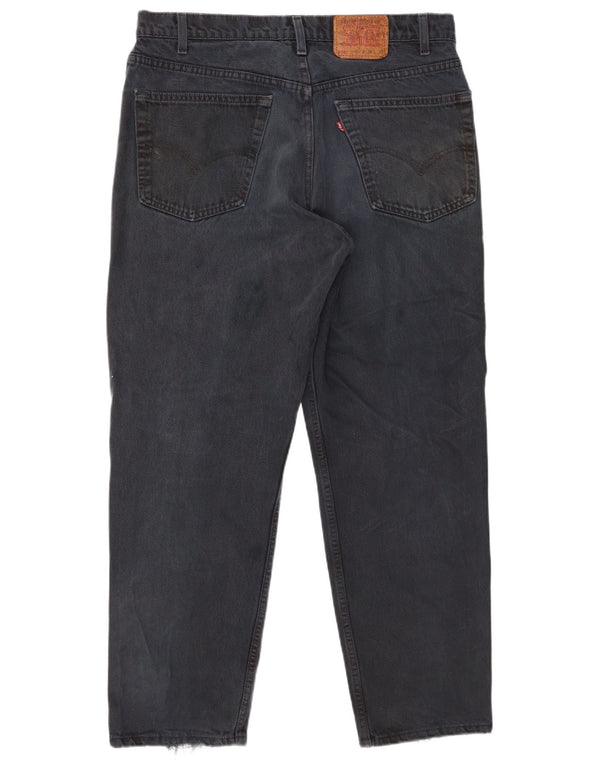 Jeans dritti Levi's da uomo 550 vestibilità rilassata W38 L30 cotone blu navy
