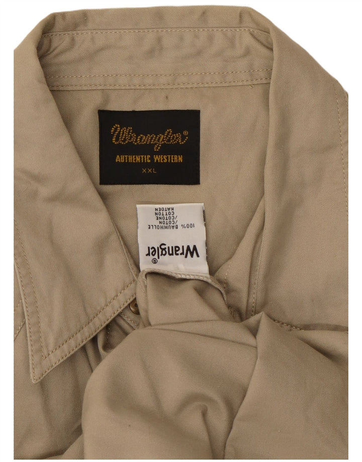 Camicia da uomo Wrangler 2XL in cotone beige