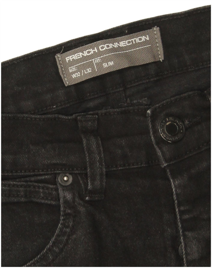 Jeans slim da uomo French Connection W32 L32 cotone nero