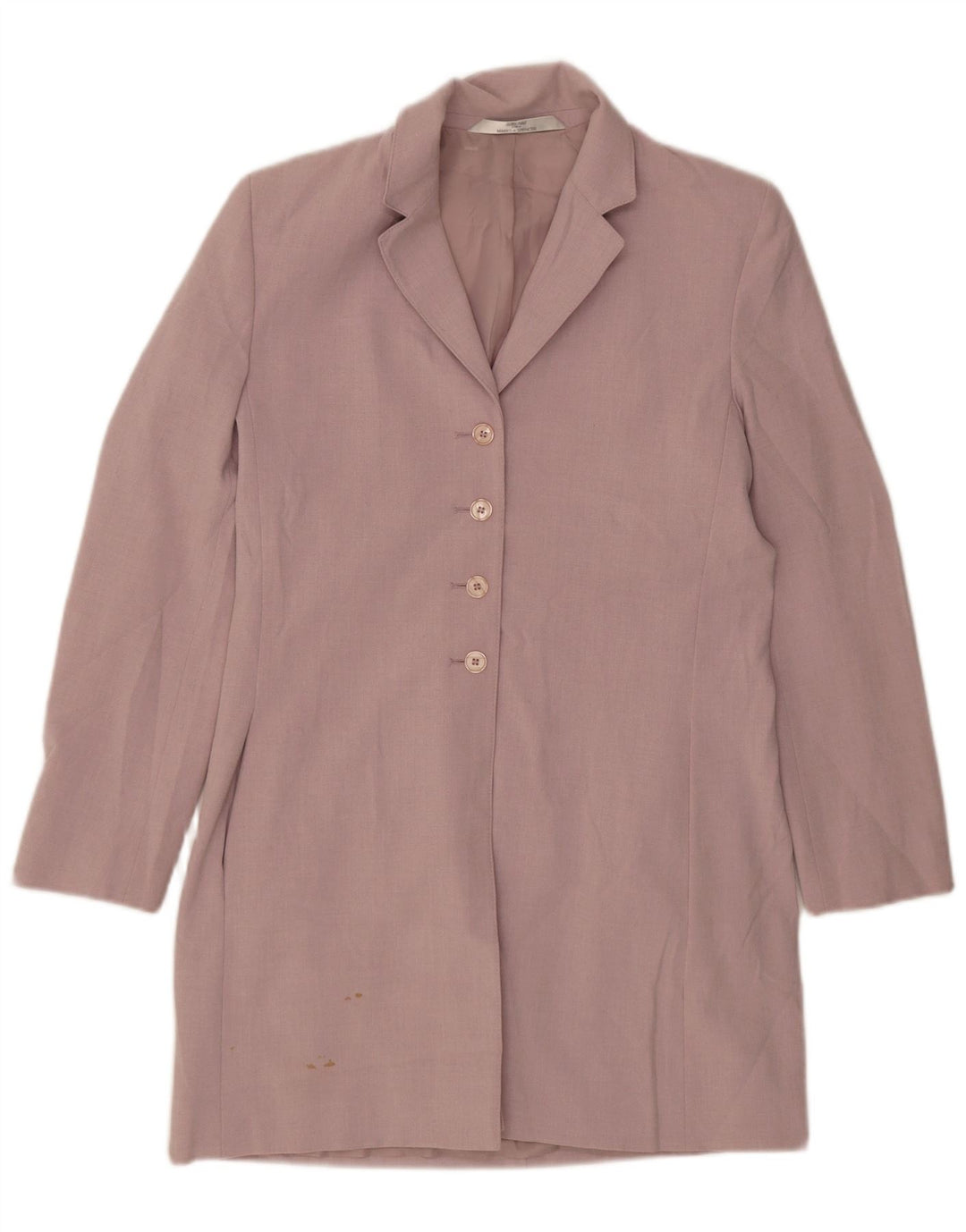 Giacca blazer a 4 bottoni lunga Marks & Spencer da donna UK 12 viola medio