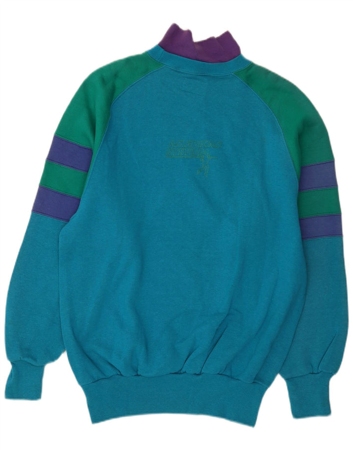 Felpa grafica da uomo American System Maglione XL Blu Colourblock