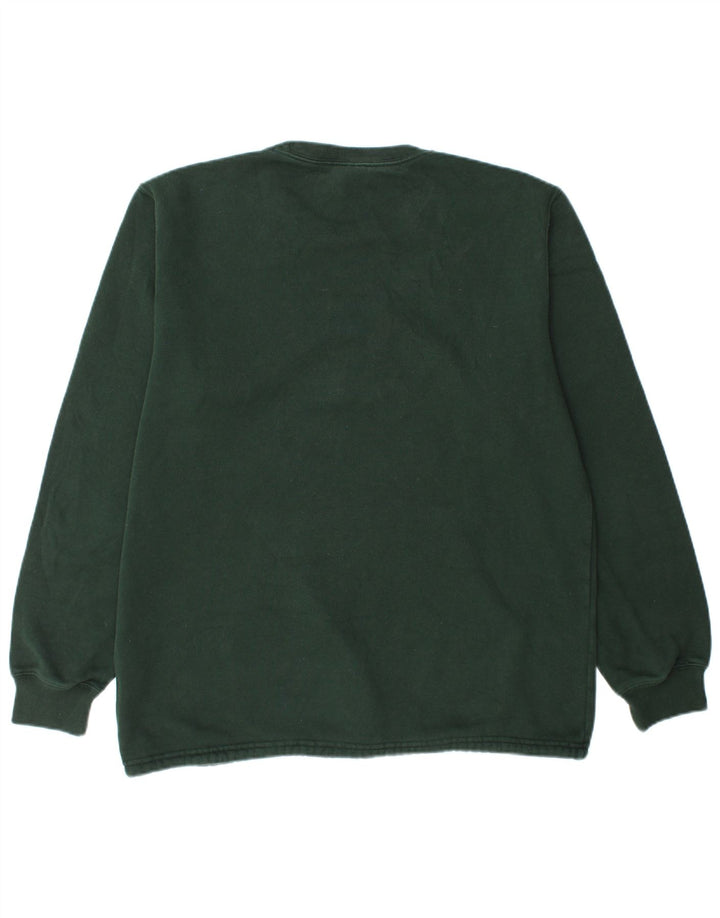 CHAMPION Felpa con grafica da uomo Maglione XL Cotone verde