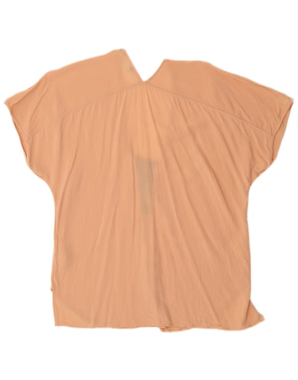 Top Blusa Donna Zara UK 16 Large Rosa Viscosa