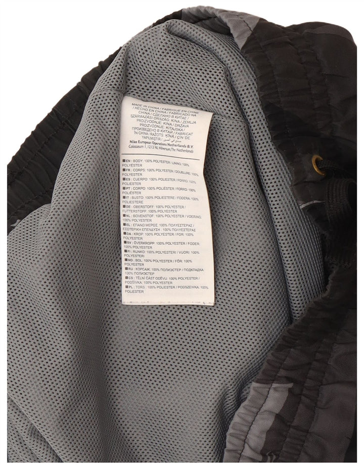 Pantaloncini da bagno Nike da uomo piccoli in poliestere geometrico grigio