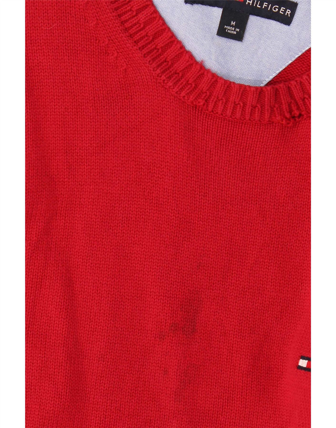 Maglione maglione con scollo a barca da uomo Tommy Hilfiger Borgogna medio