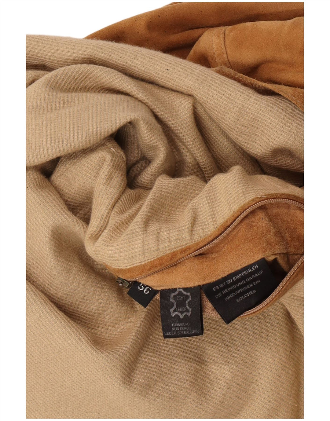 Giubbotto bomber in pelle scamosciata da uomo Christian Berg IT 56 3XL Pelle marrone