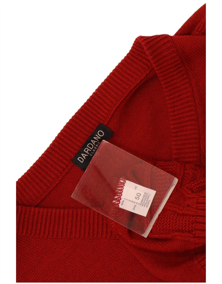 Canotta Uomo Dardano IT 50 Rosso Medio Cotone