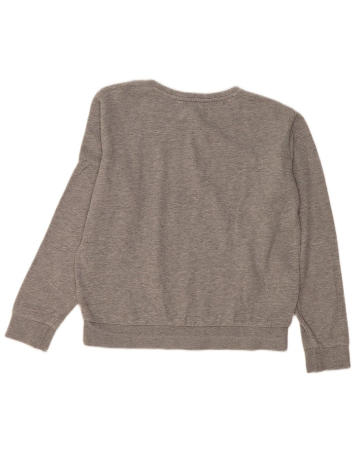 Felpa oversize da donna, vestibilità regolare, Lee, UK 10, piccola, cotone grigio