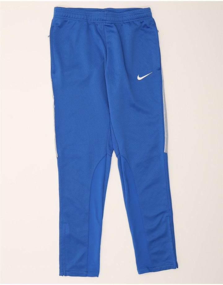 Pantaloni da tuta Nike da uomo in poliestere color block blu medio