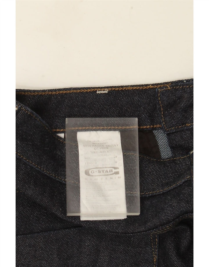 Pantaloncini di jeans da donna G-Star W29 cotone blu navy medio