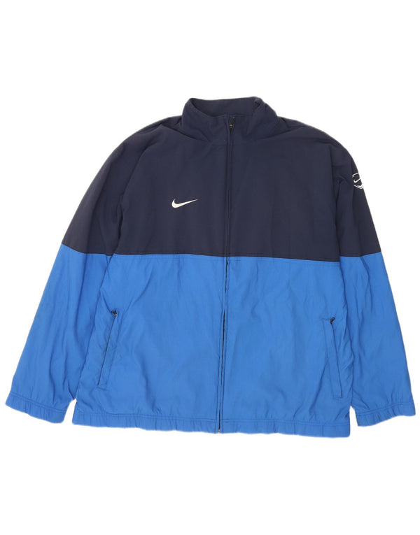 Giacca da tuta da uomo Nike UK 44/46 XL Blu Colourblock Sports