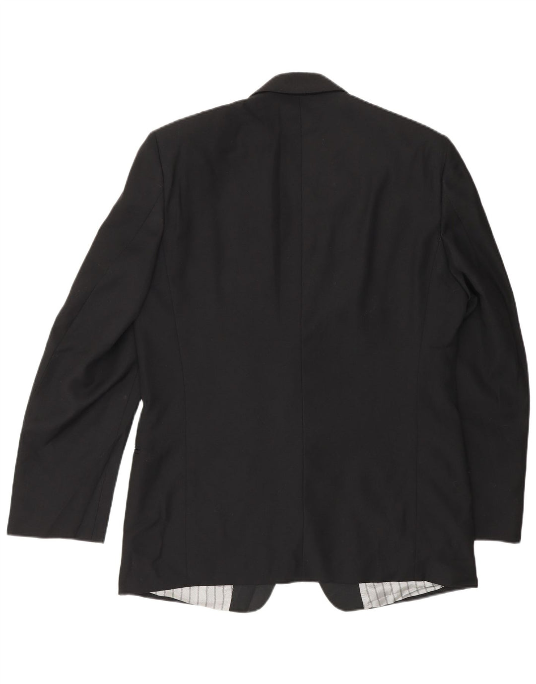 Giacca blazer vintage da uomo a 1 bottone IT 48 lana nera media