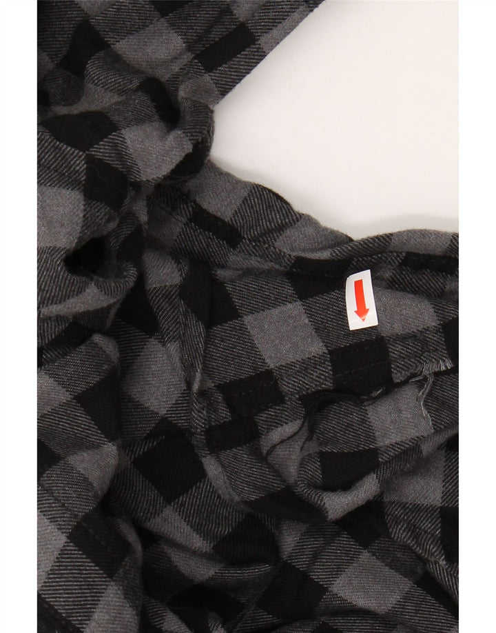 Camicia in flanella da uomo IZOD 2XL a quadri grigi