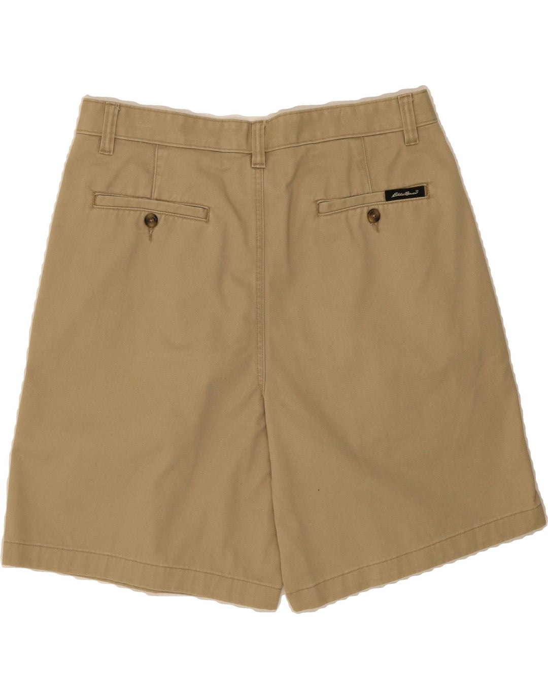 EDDIE BAUER Mens Khakis Pegged Chino Shorts W35 Large Beige Cotton Vintage Eddie Bauer and Second-Hand Eddie Bauer from Messina Hembry 