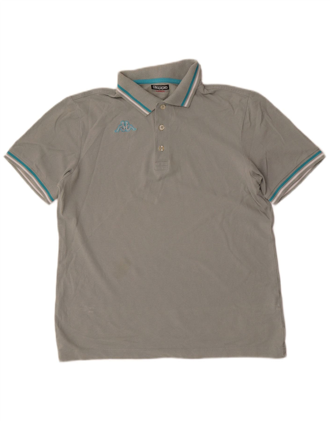 Polo Kappa Uomo Large in Cotone Grigio