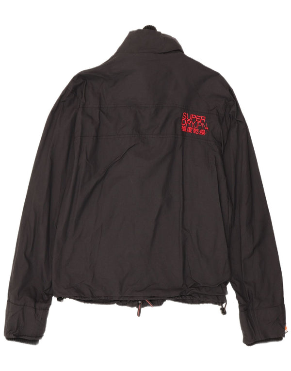 Giacca a vento da uomo Superdry UK 40 Large in nylon nero