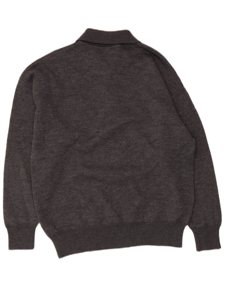 Maglione da uomo con collo alto Il Granchio Grigio medio Argyle/Diamante